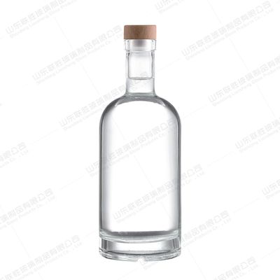 quality Botella de vidrio de vino de 350 ml 500 ml 700 ml 1000 ml con cuello de vidrio botella sana libre de plomo factory